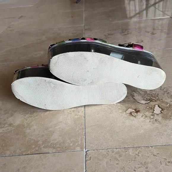 YRU Qloud Chariot Rainbow Platform Sandals - Picture 7 of 13